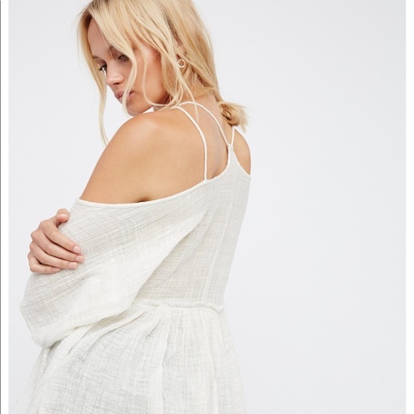 NWOT Free People One Monarch Gauze Top large - Picture 3 of 8